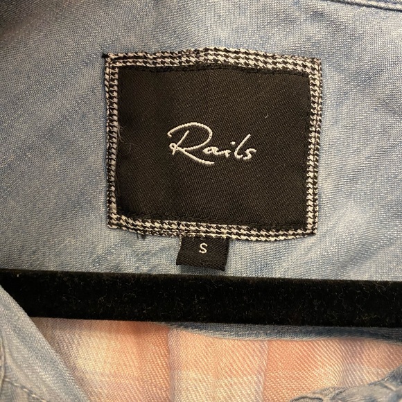 Rails button down long sleeve shirt, size S - Picture 5 of 8